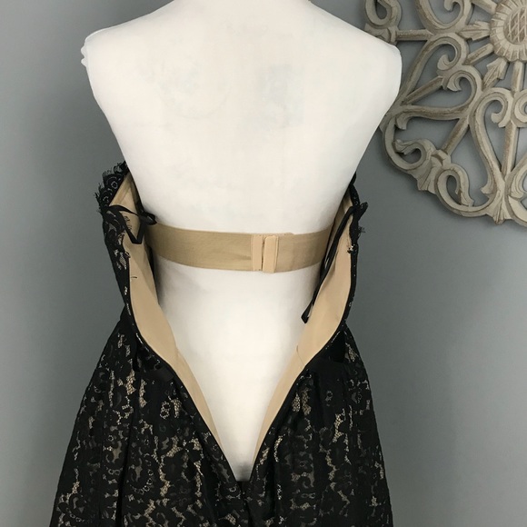 Robert Rodriquez | Black Strapless Lace Dress - Picture 4 of 8